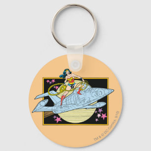 Wonder Woman mit Jet Schlüsselanhänger