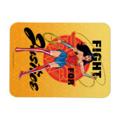 Wonder Woman mit Lasso - Kampf für Gerechtigkeit Magnet (Horizontal)