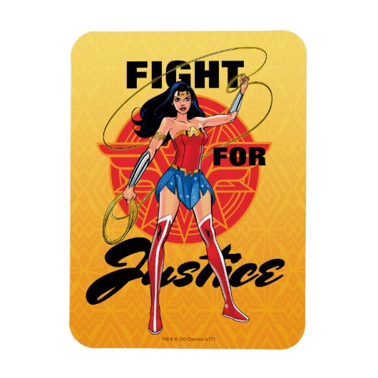 Wonder Woman mit Lasso - Kampf für Gerechtigkeit Magnet (Vertikal)