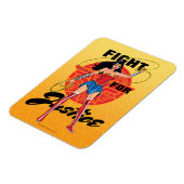 Wonder Woman mit Lasso - Kampf für Gerechtigkeit Magnet (Linke Seite)