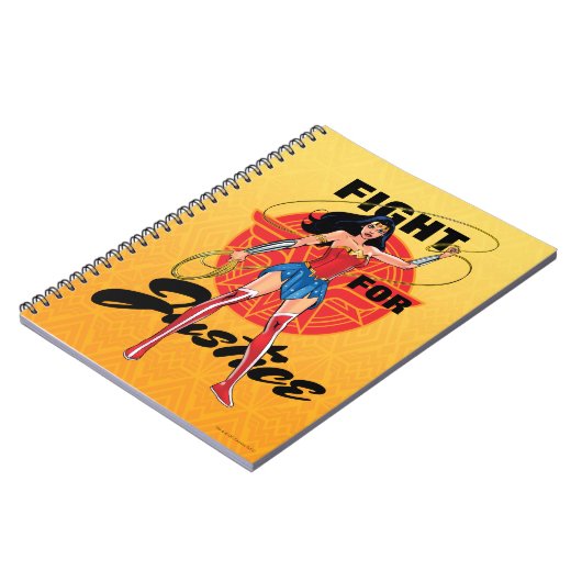 Wonder Woman mit Lasso - Kampf für Gerechtigkeit Notizblock (Linke Seite)