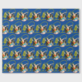 Wonder Woman mit Stadtgeschichte Geschenkpapier (Flach)