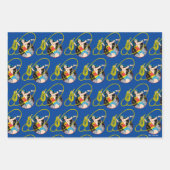 Wonder Woman mit Stadtgeschichte Geschenkpapier Set (Vorderseite 3)