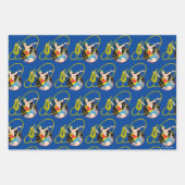 Wonder Woman mit Stadtgeschichte Geschenkpapier Set (Vorderseite 2)