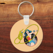 Wonder Woman mit Stadtgeschichte Schlüsselanhänger (Vorderseite)