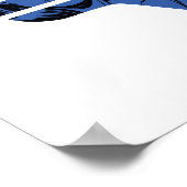 Wonder Woman Modern & Retro Comic Overlay-Logo Poster (Ecke)