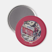 Wonder Woman nach oben zum Sieg Magnet (Vorderseite/Rückseite)