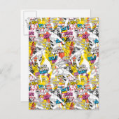 Wonder Woman Neon Pattern Postkarte (Vorne/Hinten)