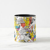 Wonder Woman Neon Pattern Tasse (Zentrum)