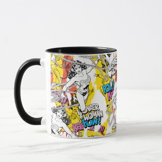 Wonder Woman Neon Pattern Tasse (Links)