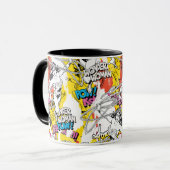 Wonder Woman Neon Pattern Tasse (Vorderseite Links)