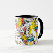 Wonder Woman Neon Pattern Tasse (VorderseiteRechts)