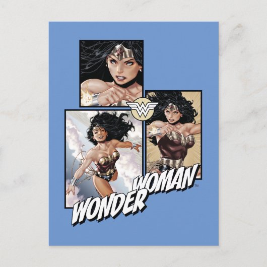 Wonder Woman New 52 Comic Art Graphic Postkarte (Vorderseite)
