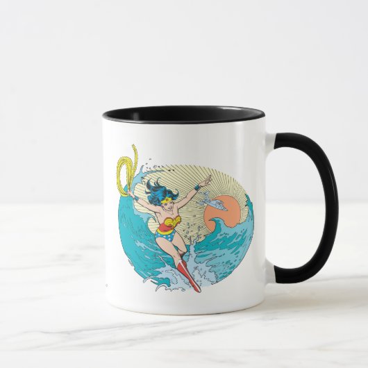 Wonder Woman Ocean Sky Tasse (Rechts)