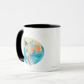 Wonder Woman Ocean Sky Tasse (Vorderseite Links)