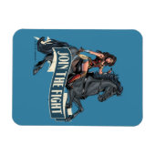 Wonder Woman on Horse Comic Kunst Magnet (Horizontal)