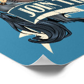 Wonder Woman on Horse Comic Kunst Poster (Ecke)