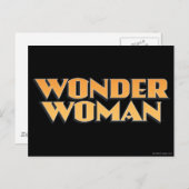 Wonder Woman Orange Logo Postkarte (Vorne/Hinten)