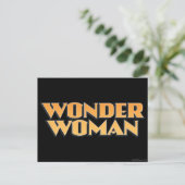 Wonder Woman Orange Logo Postkarte (Stehend Vorderseite)