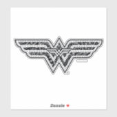 Wonder Woman Paisley Logo Aufkleber (Blatt)
