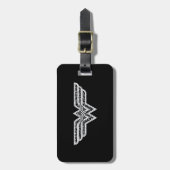 Wonder Woman Paisley Logo Gepäckanhänger (Vorderseite vertikal)