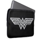 Wonder Woman Paisley Logo Laptopschutzhülle (Vorne Rechts)