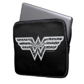 Wonder Woman Paisley Logo Laptopschutzhülle (Vorderseite Links)