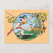 Wonder Woman Paradise Island Postkarte (Vorderseite)