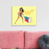 Wonder Woman & PB Leinwanddruck (Insitu (Wohnzimmer))