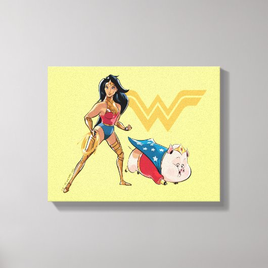Wonder Woman & PB Leinwanddruck (Vorderseite)