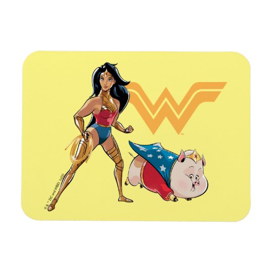 Wonder Woman & PB Magnet (Horizontal)