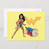 Wonder Woman & PB Postkarte (Vorne/Hinten)