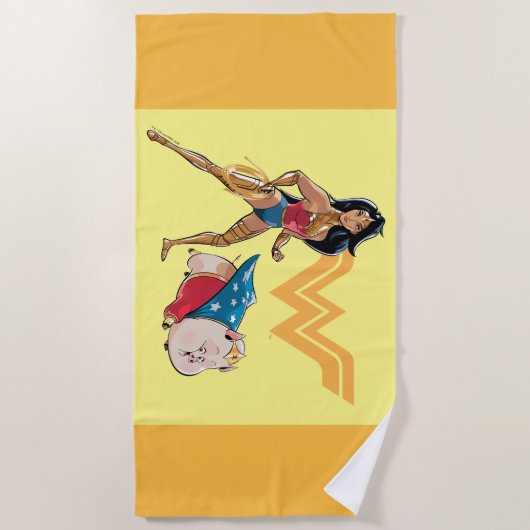 Wonder Woman & PB Strandtuch (Vorderseite)