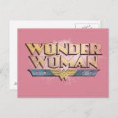 Wonder Woman Pencil Logo Postkarte (Vorne/Hinten)