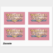 Wonder Woman Pencil Logo Rechteckiger Aufkleber (Blatt)