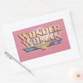 Wonder Woman Pencil Logo Rechteckiger Aufkleber (Umschlag)