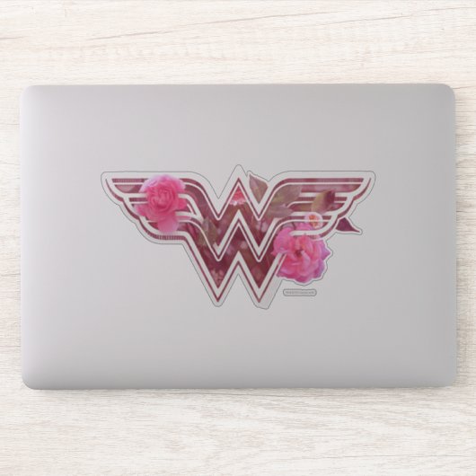 Wonder Woman Pink Camellier Blume Logo Aufkleber (Computer)