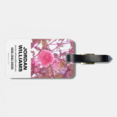 Wonder Woman Pink Camellier Blume Logo Gepäckanhänger (Rückseite horizontal)