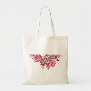Wonder Woman Pink Camellis Blume Logo Tragetasche