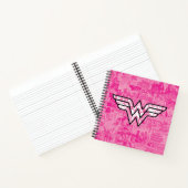 Wonder Woman Pink Comic Book Collage Logo Notizblock (Innenseite)
