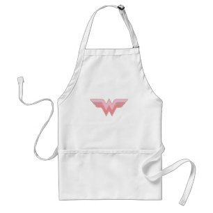 Wonder Woman Pink und Orange Mesh Logo Schürze
