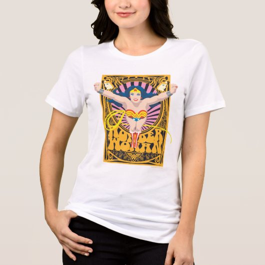 Wonder Woman Poster Tri-Blend Shirt (Vorderseite)