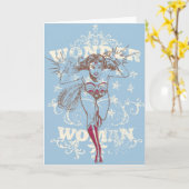 Wonder Woman Pow Karte (Gelbe Blume)