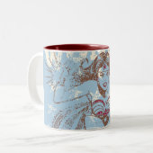 Wonder Woman Pow Zweifarbige Tasse (Vorderseite Links)