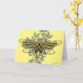 Wonder Woman Queen Bee Logo Karte (Gelbe Blume)
