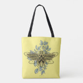 Wonder Woman Queen Bee Logo Tasche (Rückseite)