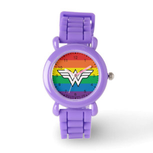 Wonder Woman Rainbow Logo Armbanduhr