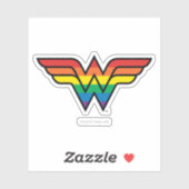 Wonder Woman Rainbow Logo Aufkleber (Blatt)