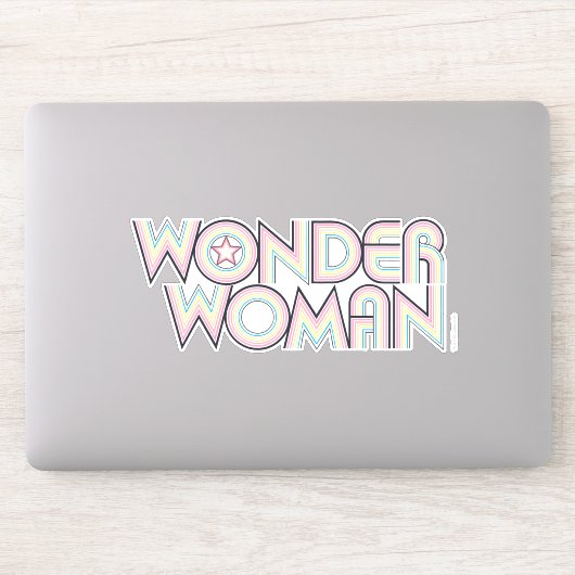 Wonder Woman Rainbow Logo Aufkleber (Computer)