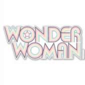 Wonder Woman Rainbow Logo Aufkleber (Vorderseite)